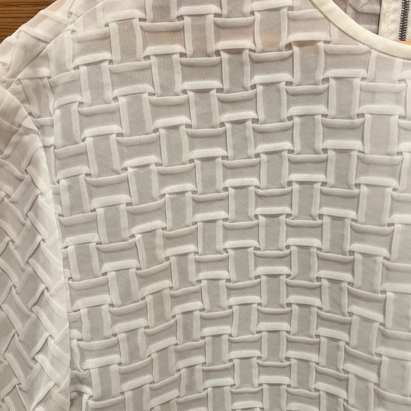 Partow | Seraphine | Basket Weave | Blouse | White | Size 6 | NWT - Picture 4 of 14